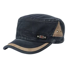 Мужская и женская кепка, Регулируемая Повседневная Ковбойская шапка, мужская хлопковая кепка с плоским верхом, регулируемая бейсболка для улицы, Регулируемая Кепка