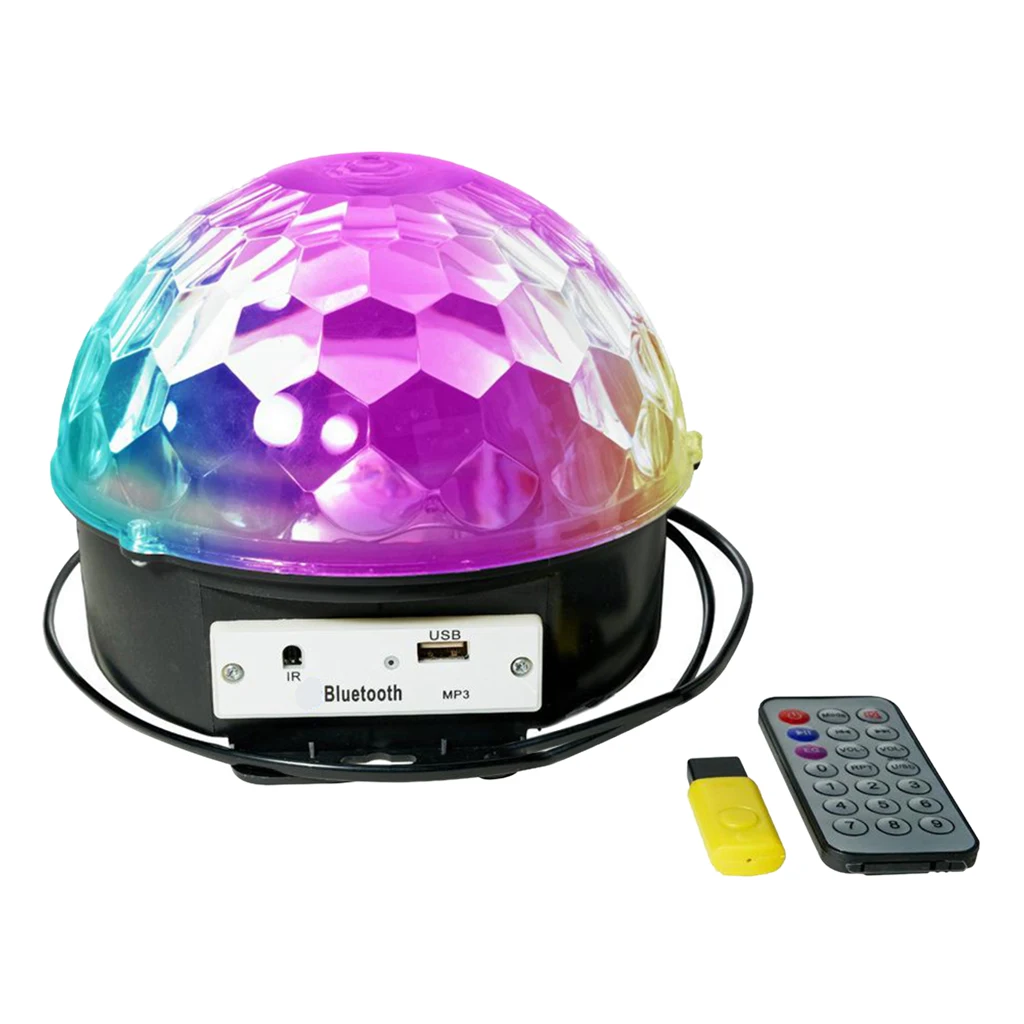ABS пластик светодиодный диско Bluetooth DJ сценические огни RGB Хрустальный
