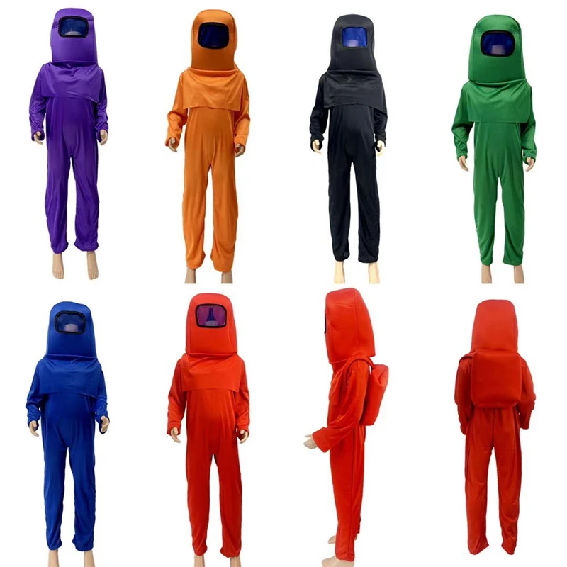 Space Astronaut Undercover Game Character Role Play Dress Up Outfit for Boys Girls Halloween Cosplay Costumes Jumpsuit Backpack halloween costumes