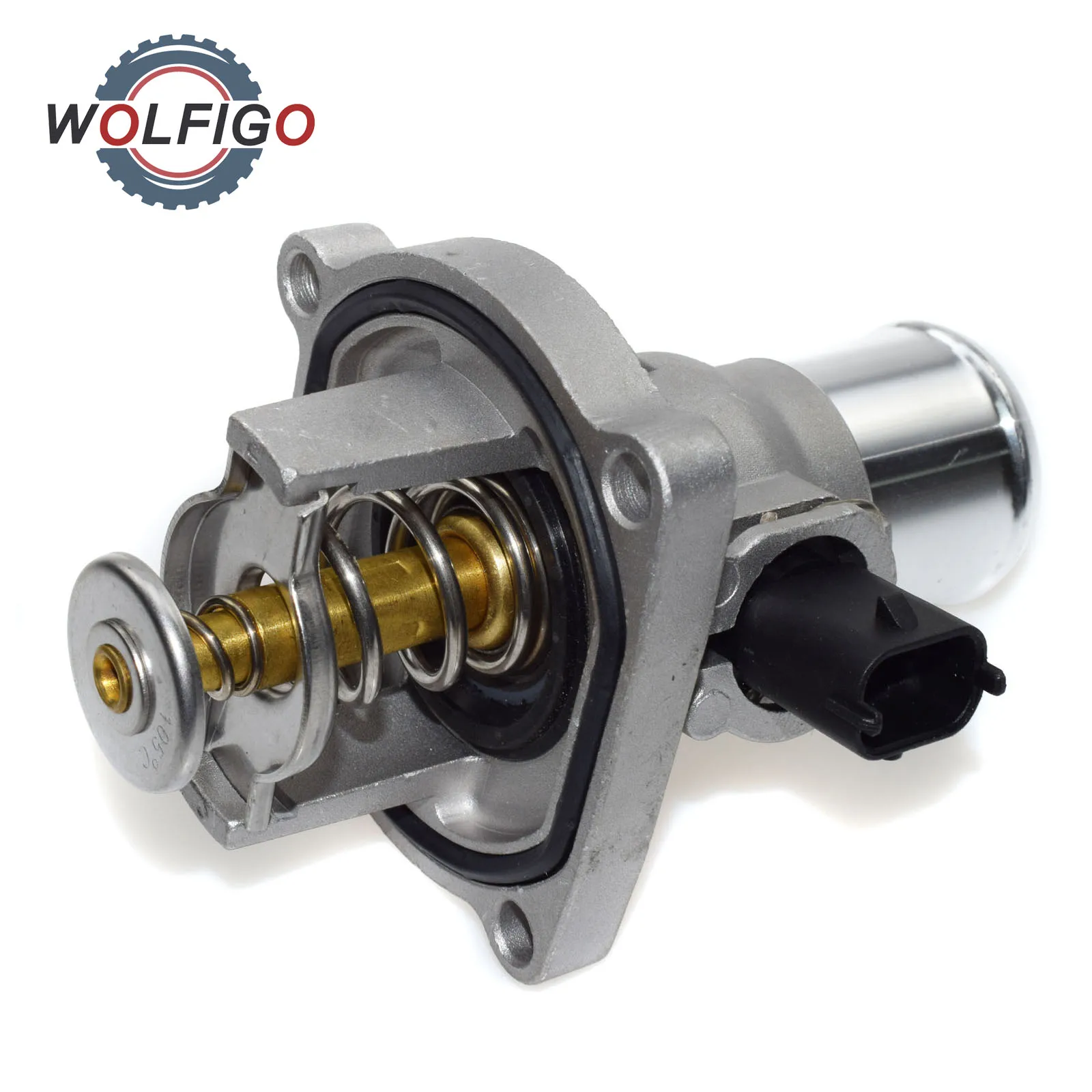 Алюминиевый корпус термостата WOLFIGO для Chevrolet Chevy Cruze Aveo Orlando Opel Astra Zafira Signum 96984103 96984104