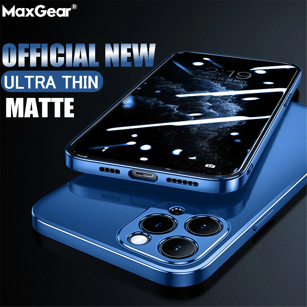 Luxury 0.2mm Ultra-thin PP Case For iPhone 11 Pro Xs Max XR X 6 5 7 8 Plus Matte Hard Soft Shockproof Cover 12 Funda | Мобильные