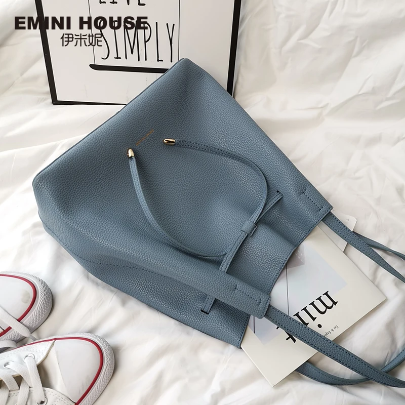 EMINI HOUSE мягкие из кожаного спилка роскошные сумки женские дизайнерские через