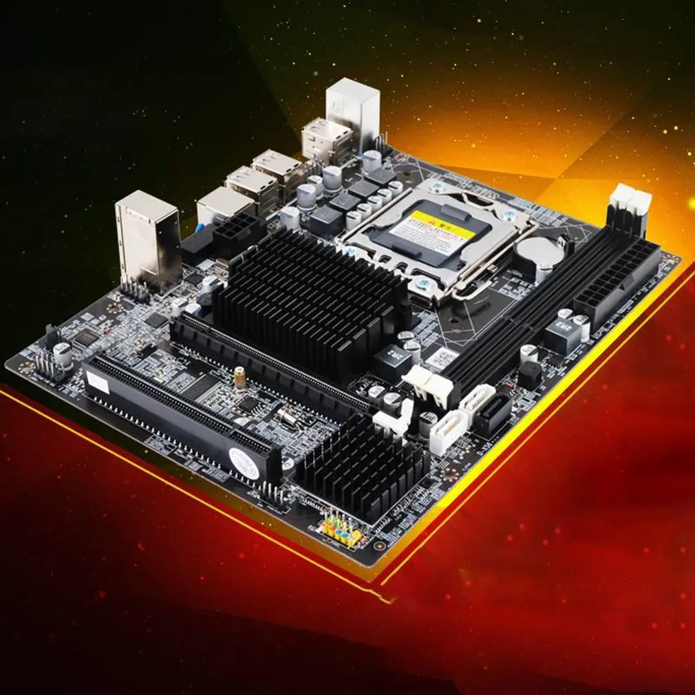 X58 кабельный адаптор материнская плата LGA1366 интерфейс ЧПУ DDR3 MSATA V1.6 материнская плата Системная плата Intel Ксеон Core i7 A55 A58