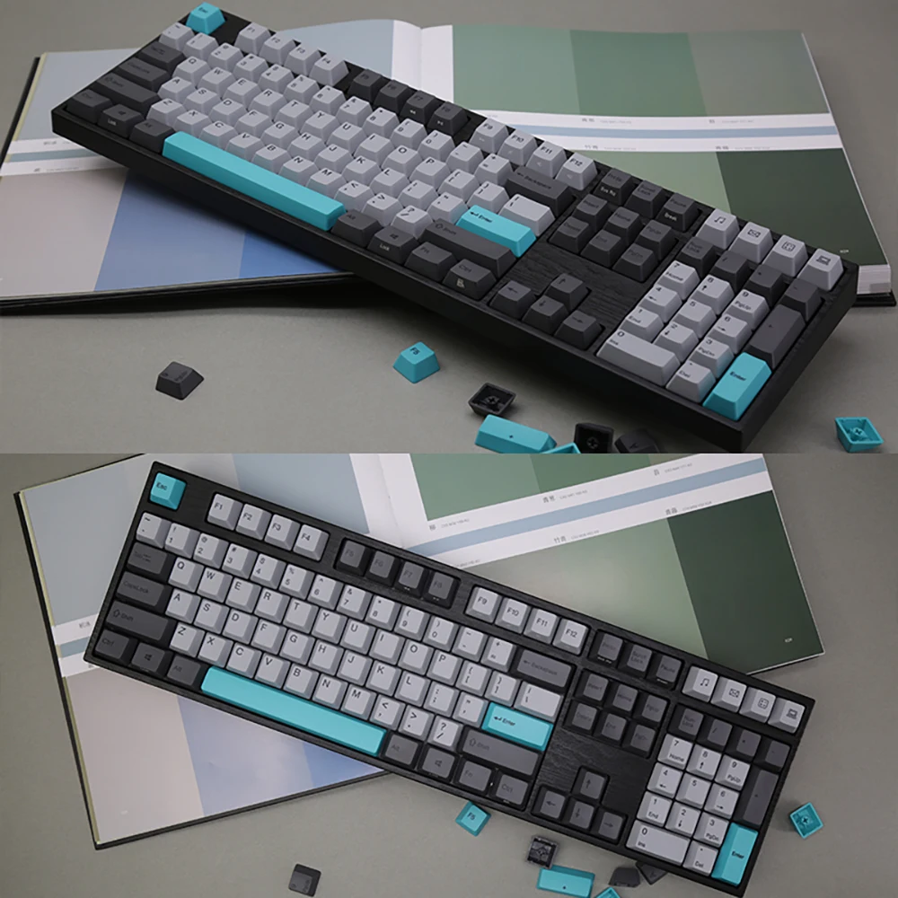 US $150.00 Varmilo Moonlight Wired Mechanical Keyboard VA87M MIYA68MAC VA108M White Backlight Cherry MX Switch Gaming Customize