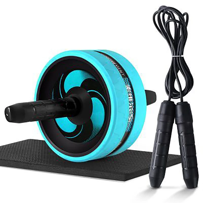 

2 In 1 Abdominal Wheel Jump Rope No Noise Exercise For Arm Waist Leg Gym Fitness Equipment Ab Roller