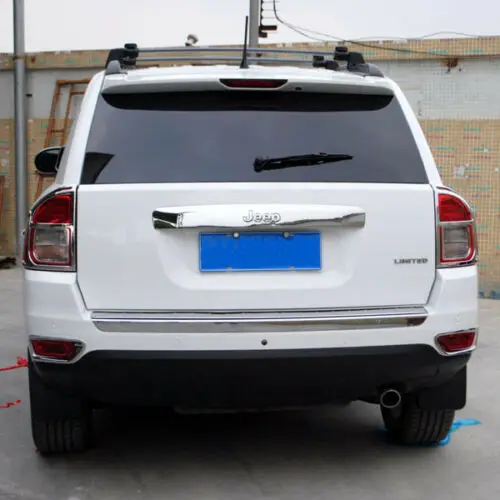Хромированная ABS Задняя Крышка багажника Накладка с логотипом для Jeep Compass 2011