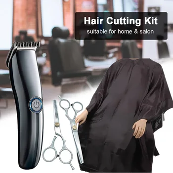

Electric Hair Clipper Kit Cordless Hair Trimmer with Guide Combs Hair Clipper Holder Stainless Steel Hair Scissors for Cutting