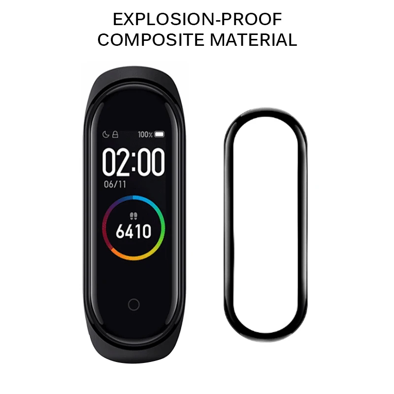 1 шт., Защитная пленка для Xiaomi Mi Band 4, умный Браслет, полное покрытие, защита экрана, 3D Гидрогелевая пленка, стекло