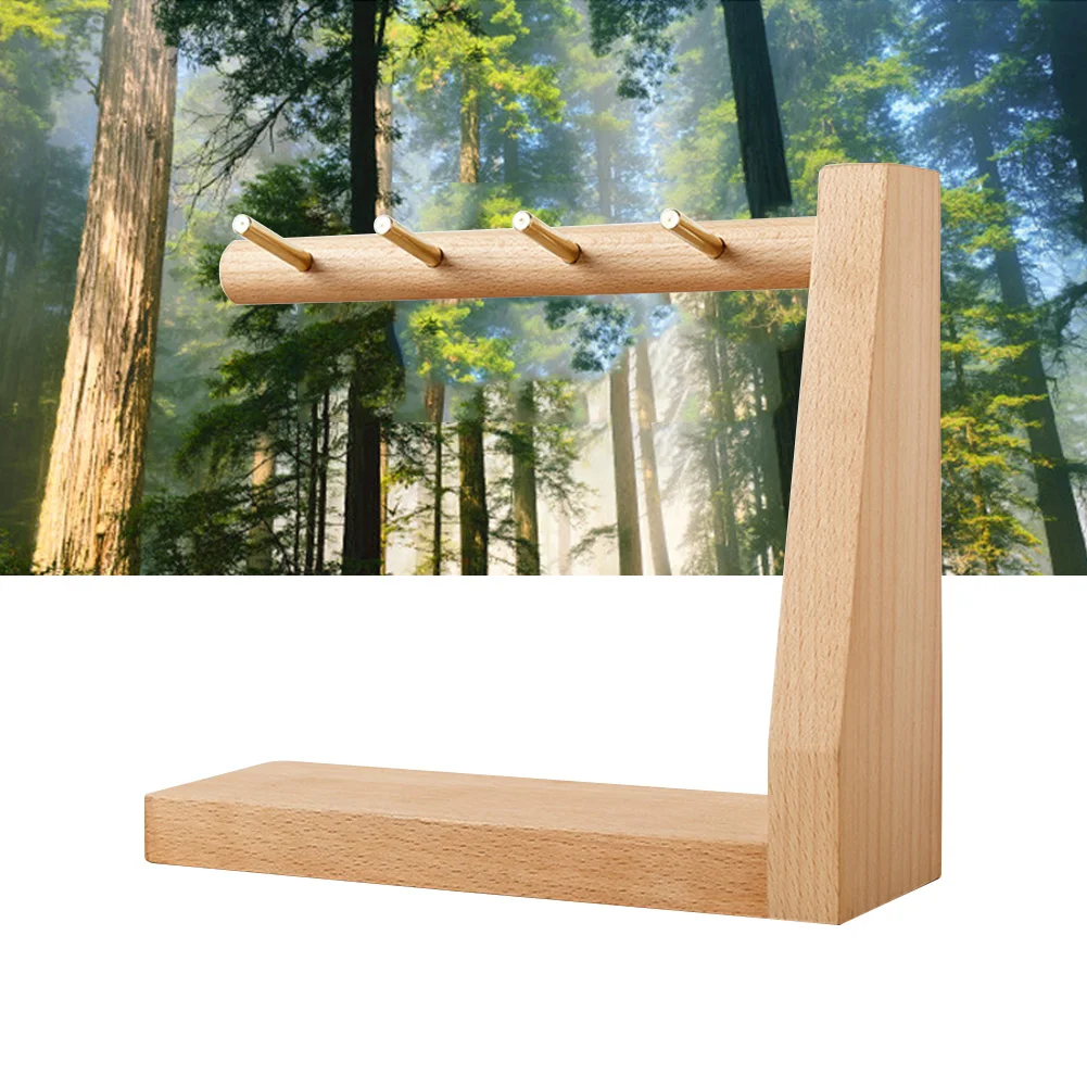 

Door Hooks Frame Shelves Holder Rack Wooden Key Hanger Home Decor Minimalist Porch Desktop Organizer Office
