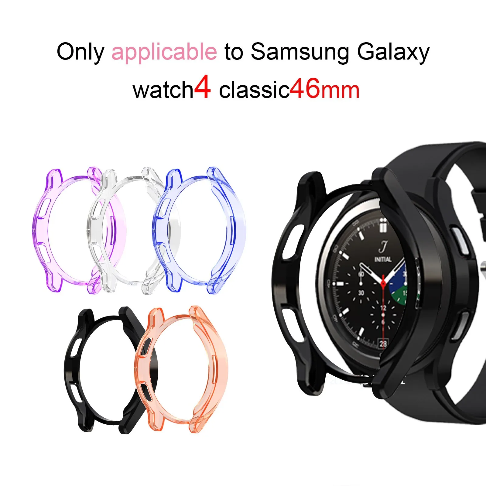 Screen Protective Watch Case For Samsung Galaxy Watch 4 Classic 46mm