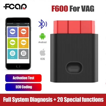 

Fcar F600 OBD2 Scanner Automotive Bluetooth Activation Test ECU Coding Diagnostic Scanner Car Diagnostic Tool For VAG