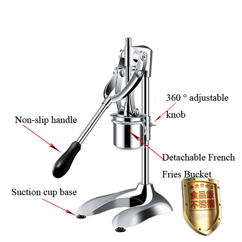 Super Long French Fries Makers Machines Long Potatoes Fried Chips Extruders Manual Long Fries Maker Machine