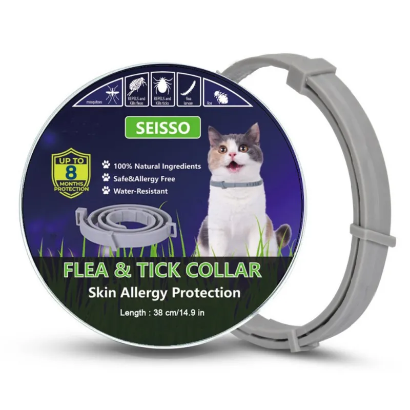 

Pet Mosquito Repellent Flea Cat Dog Collar Prevention Cat Flea Collar Only For Cats Natural Insect Treat Pet Cats Collar