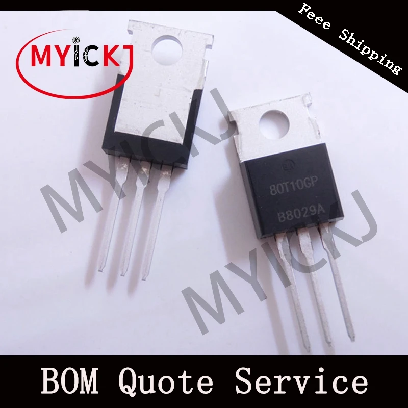 10 шт. AP80T10GP TO-220 N-CHANNEL расширенный режим питания MOSFET IC чип