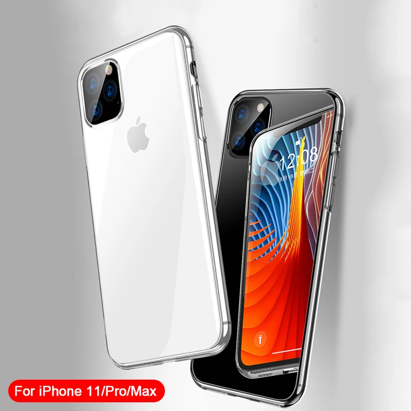 Роскошный мягкий силиконовый чехол для телефона iphone 11 Pro 7 8 6 6s X XS MAX XR прозрачный чехол из ТПУ для iphone 11 Pro Max задняя крышка