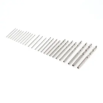 

25Pcs High Speed Steel HSS Micro Twist Drill Bit Set 0.5mm-3.0mm Hole Grooving Drill Saw Carpenter Woodworking Tools