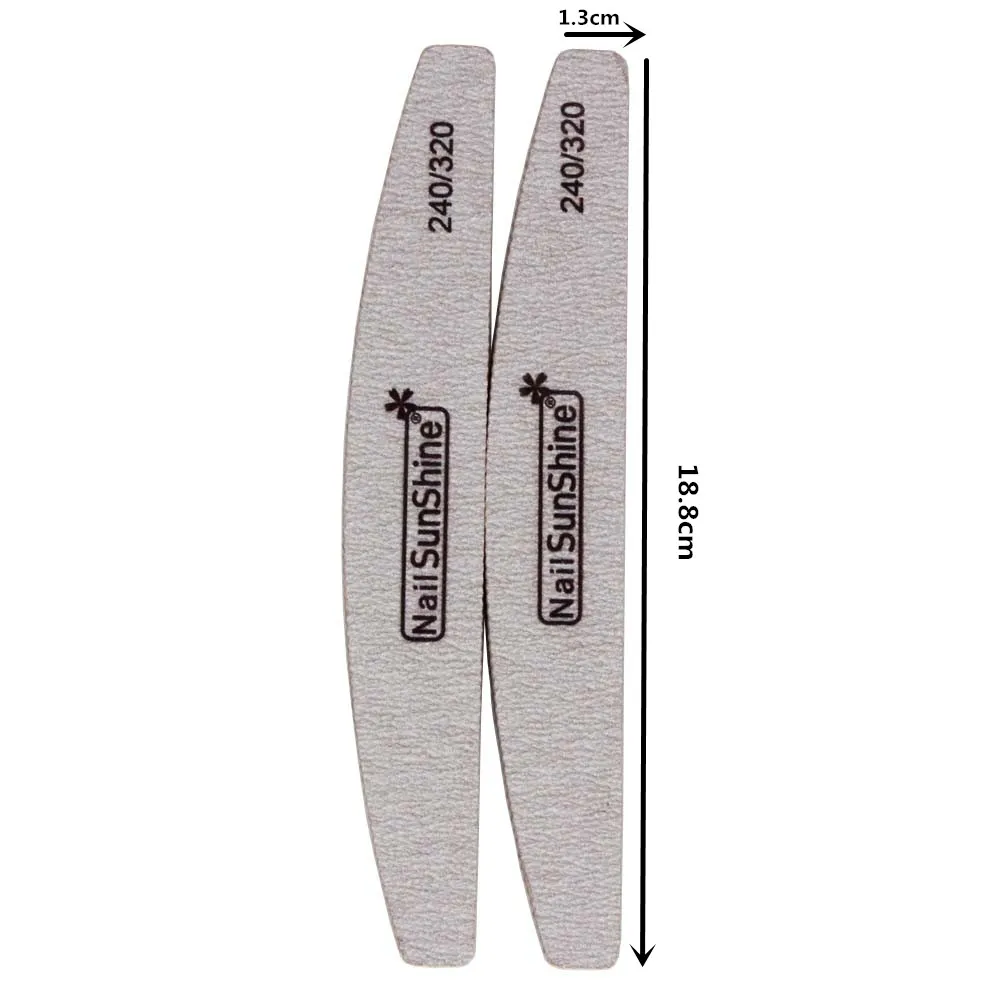 100 шт. двусторонние пилки для ногтей буферные блоки из наждачной бумаги