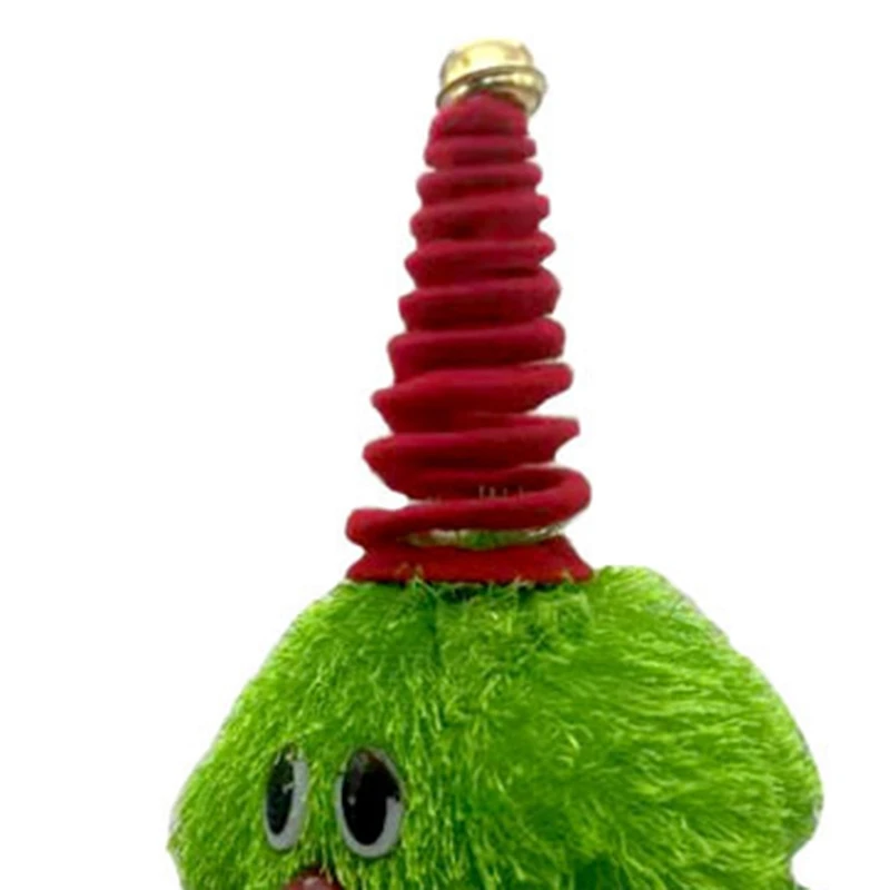 Плюшевая анимированная Рождественская кукла на дерево светодиодный Электрический Санта-Дерево Мягкая Детская кукла игрушка Рождественский светящийся подарок праздничное украшение