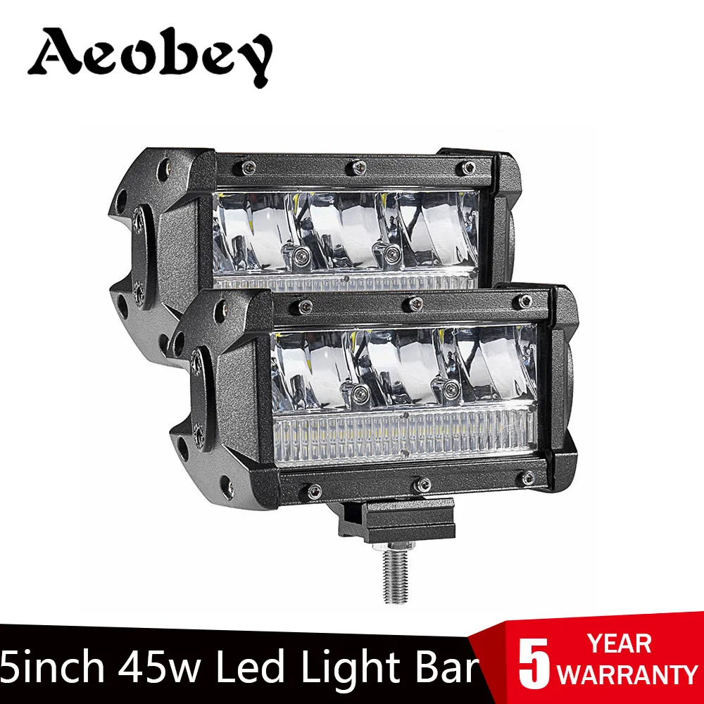 Светодиодсветильник Aeobey 2 шт. 5 дюймов 45 Вт водонепроницаемая IP68 светодиодная
