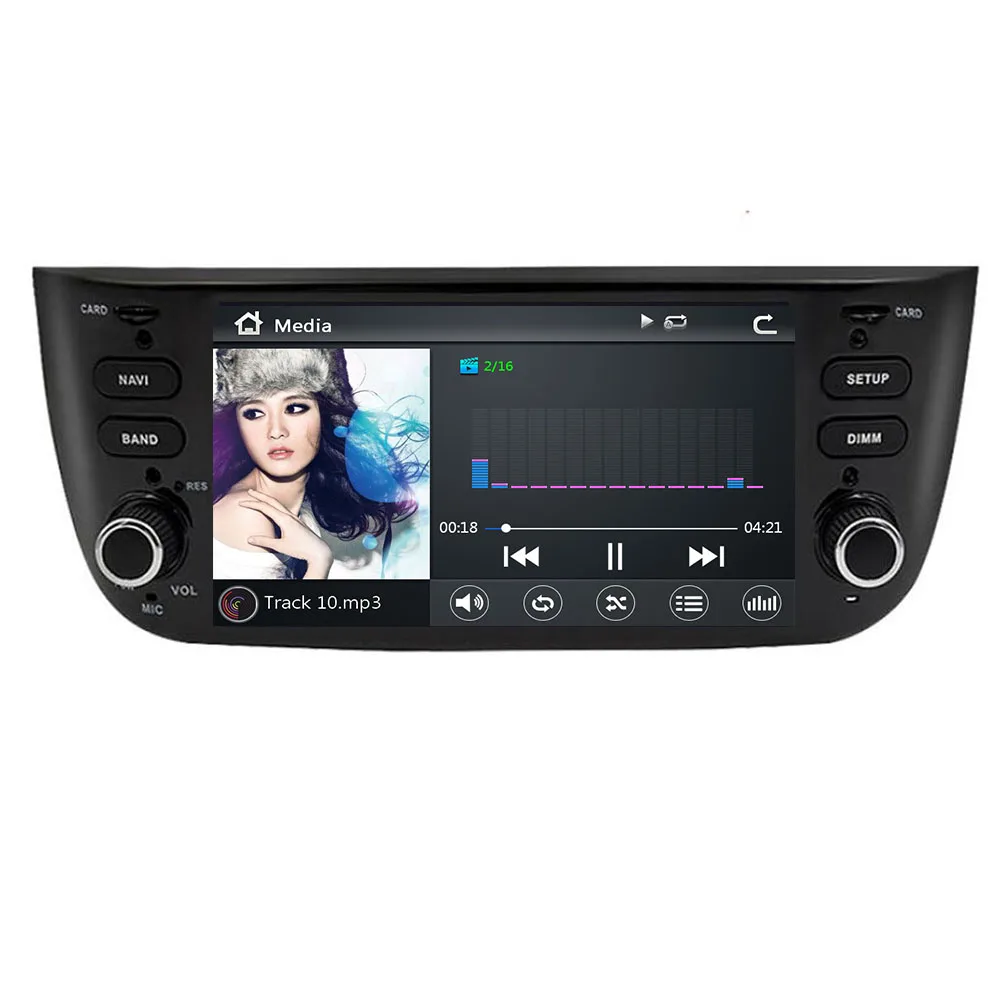 Автомобильный Радио Мультимедийный DVD плеер для Fiat Punto 2009 2015 Linea 2012 GPS Навигация