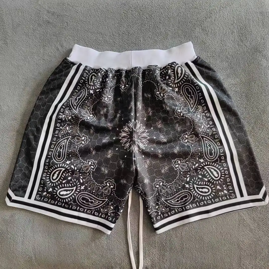 Black paisley basketball shorts (LIMITED STOCK) – Vivid Angels