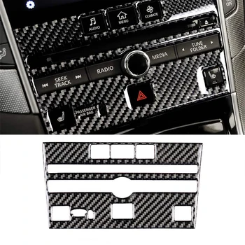 

Central Control Panel Decoration Sticker for Infiniti Q50 Q60 2013 2014 2015 2016 2017 2018 2019 Interior Accessory Carbon Fiber