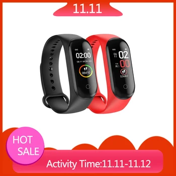 

M4 Smart Bracelet Heart Rate Blood Pressure Waterproof Smart Watches Bluetooth 4.0 Wristband Fitness Tracker Smartwatch TXTB1