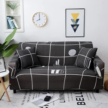 

Multi-style 1/2/3/4-Elastic Stretch Seater Slipcovers All-inclusive Stretch Sectional Sofa Cover Full Couch Cover Sofa Towel