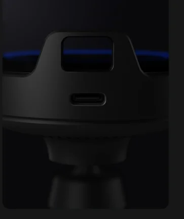 Оригинальное беспроводное автомобильное зарядное устройство Xiaomi 20 Вт макс Электрический авто зажим 2.5D стекло кольцо быстрая зарядка держатель для телефона Подставка для iPhone XS X