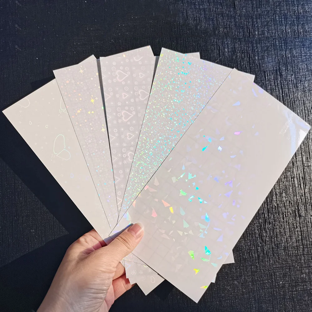 Sticker Paper Printable Sticker Paper Lamination Film 210x100mm Big Head Holographic Foil Adhesive Tape Cold Laminating 1 sheet