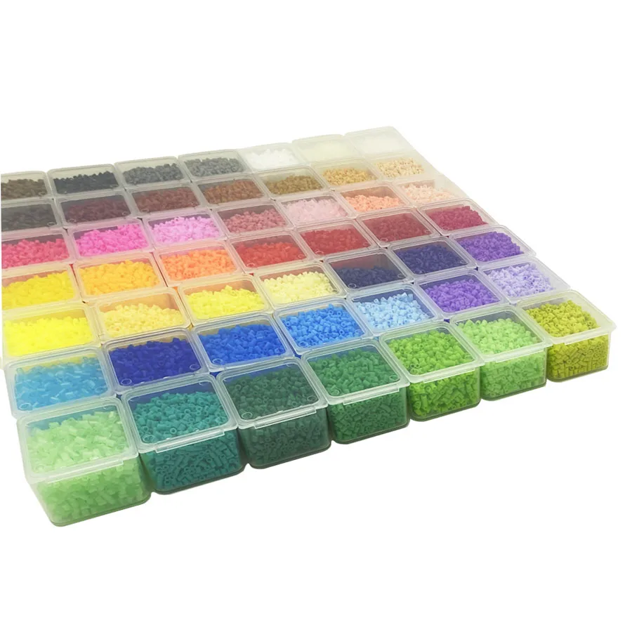 

Storage box packaging 2.6mm Perler Mini beads Hama Beads High Quality Puzzle Toy Gift For Child DIY hobbies