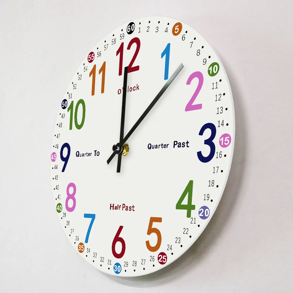Horloge GENERIQUE Horloge murale numérique de salon horloge créative  silencieuse acrylique
