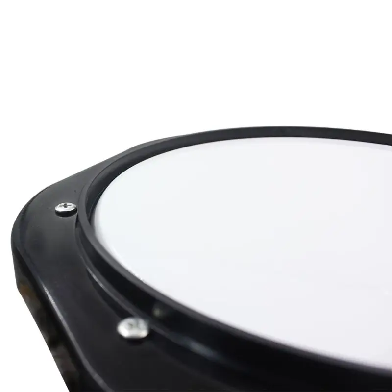 Черный и белый 10 дюймов моделирование пластик немой барабан Практика Pad набор большая эластичность