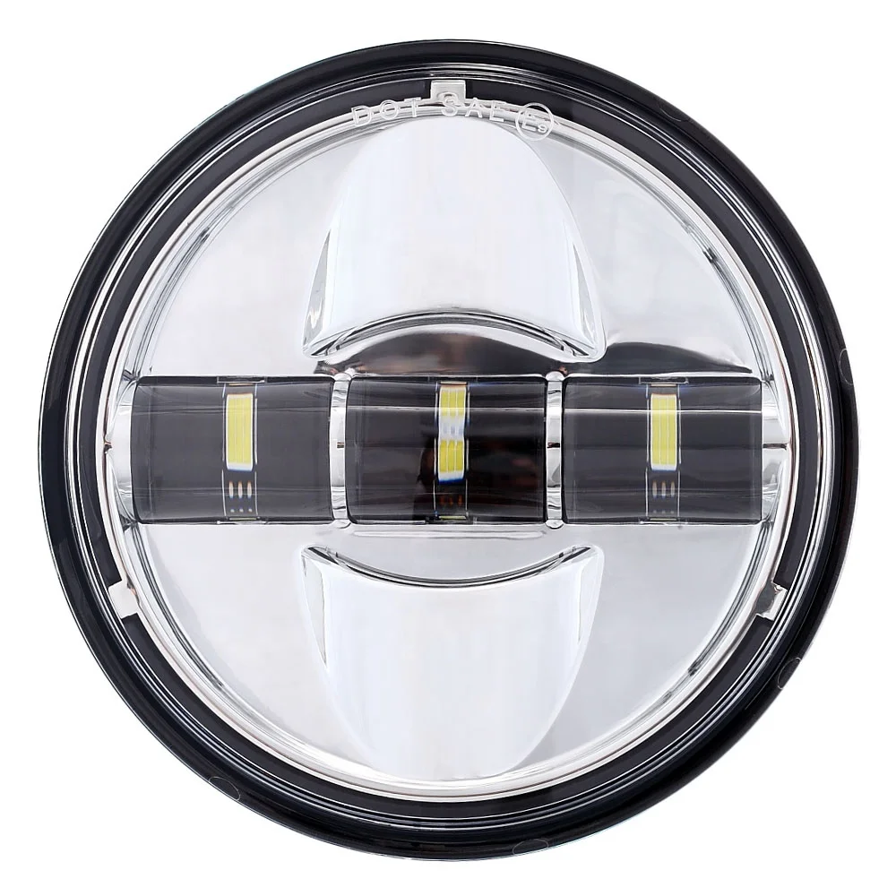 Противотуманная фара для мотоцикла 4," 4 1/2 дюймов для FLHRC Road King Classic FLHT Electra Glide standard - Цвет: Chrome