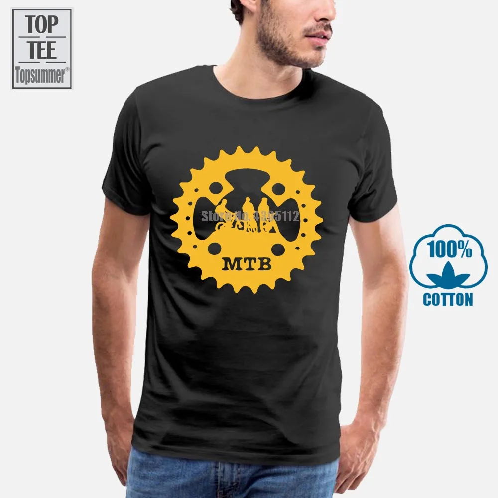 

Humor Mtb T Shirt Men Black Clothes Diy Mountainbiker T-Shirts Male Clothing Plus Size