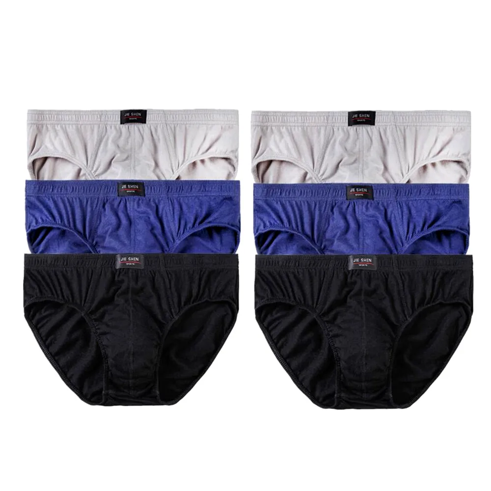 Мужские трусы из 100% хлопка размера плюс сексуальное нижнее белье большие размеры
