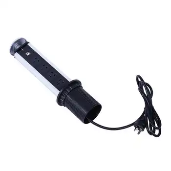 

2 USB + 3 Plug/4 Plug Outlet Up Power Point Socket Pull Home Kitchen Unit Worktop sockets douille universelle adattatore