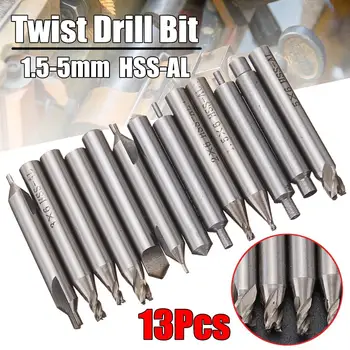 

13Pcs HSS-AL Drill Bit Set for Key Cutting Machine Cutter End Milling Cutter probe For Key Copy Duplicating Machine Accessories