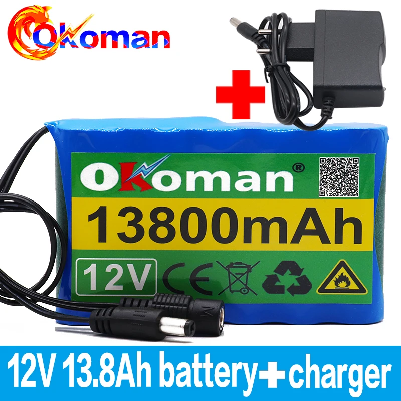 12V 13.8Ah аккумуляторная батарея 18650 перезаряжаемая комплект литий-ионный батарей