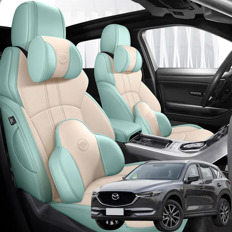 (Передние и задние) кожаные чехлы на автомобильные сиденья для Mazda cx5 2012 2013 2014 2015 2016