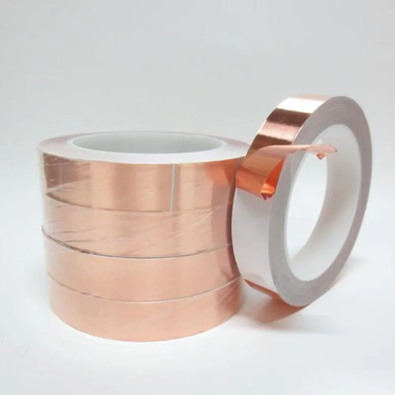Single Sided Conduct Copper Foil Tape EMI Mask Electromagnetic Shielding single side conductive copper foil tape Copper Foil Tape