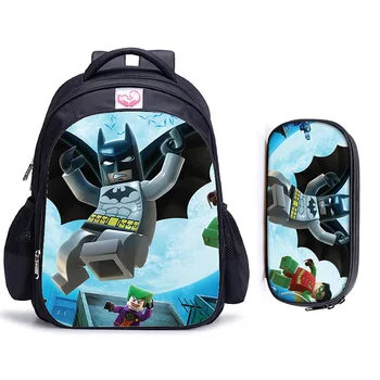 

16 Inch Super Hero Batman Ninja Backpack For Children School Bags Cartoon Book Backpack Daily School Backpack Gift