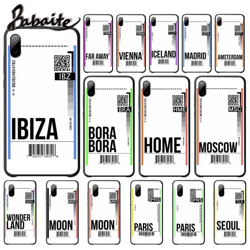 

Ins Personality Tags Travel Label Country Cases Cover For Iphone Se2 7 8 Plus X Xs Max Xr 11 Pro Max Phone Accessories