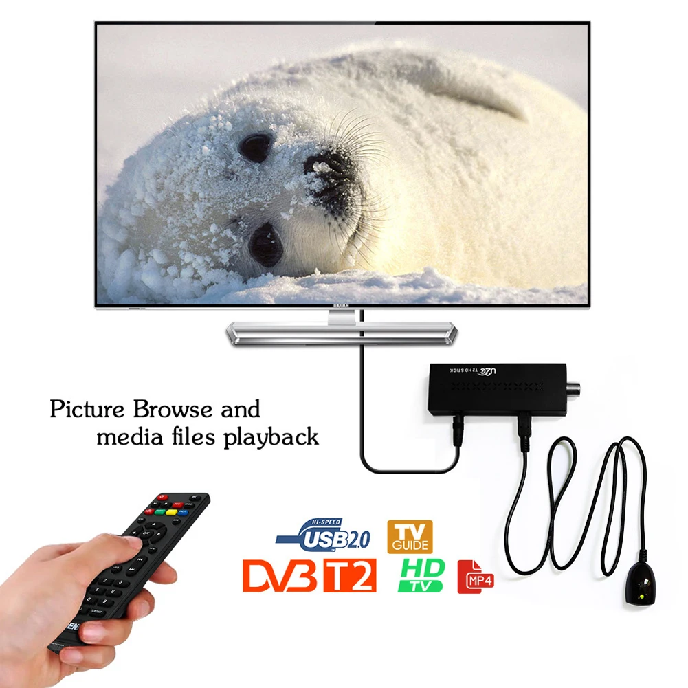 USB2.0 DVB T2 ТВ-ресивер DVB-T2/T2-90/T2 mini STICK2 ТВ-тюнер коробка Full-HD 1080P цифровой телевизионный ресивер ТВ-тюнер коробка