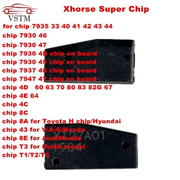 

Original Xhorse VVDI Super Chip Transponder for ID46/4D/4C/8C/8A/T3/For Toyota H chip for VVDI2 VVDI Key Tool and Mini Key Tool