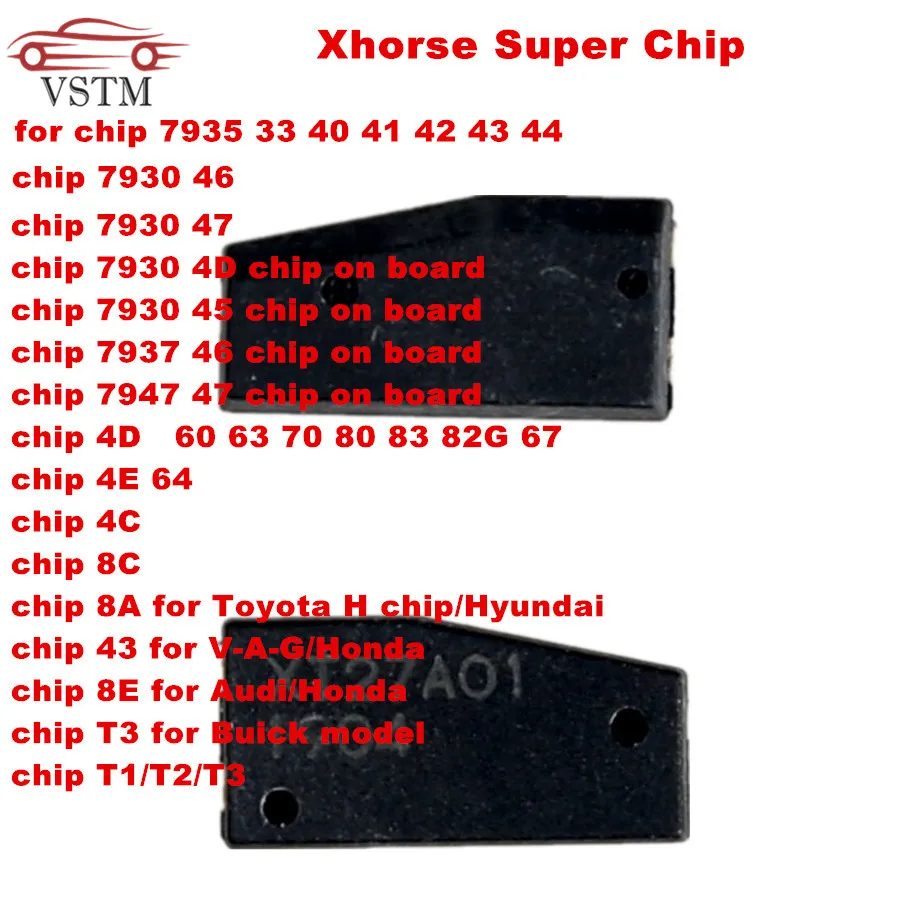 Оригинальный транспондер Xhorse VVDI Super Chip для ID46/4D/4C/8C/8A/T3/для чипа Toyota H VVDI2 Key Tool и Mini |