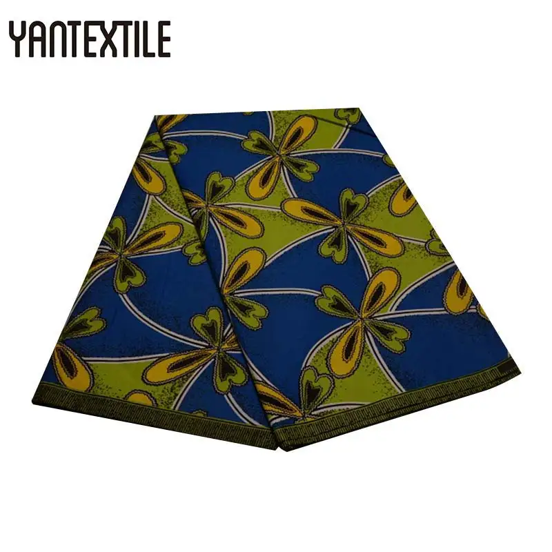 YANTEXTILE африканская восковая ткань полиэстер воск Анкара ткань Африканский настоящий воск принт африканская ткань Tissu Africain для девочек