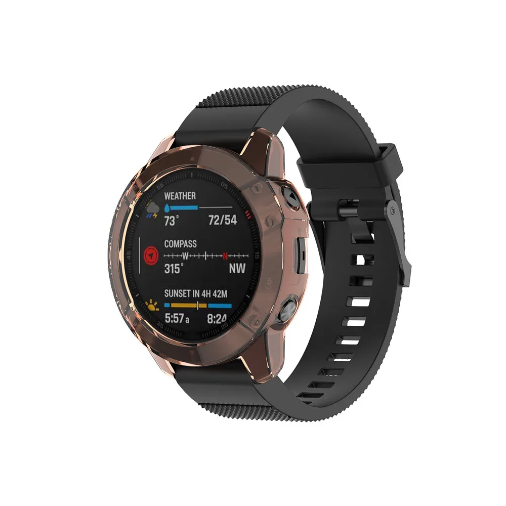 Защитный чехол s для Garmin Fenix 6 Fenix 6S 6X мягкий кристально чистый ТПУ защитный чехол рамка умные часы аксессуары оболочка