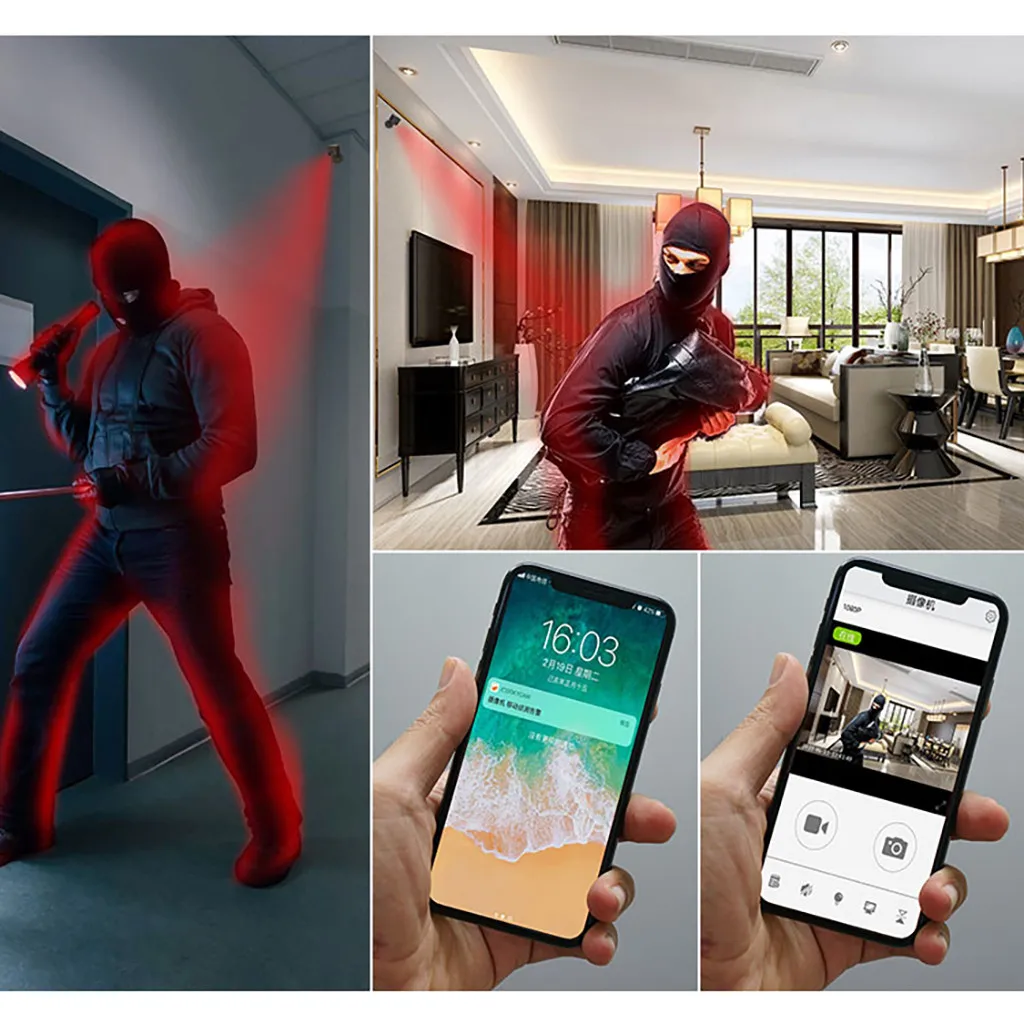 Camsoy S9+ WiFi умная мини камера 1080P IP P2P рекордер с функцией ночного видения для домашней безопасности, для спорта, DV видео, маленькая камера