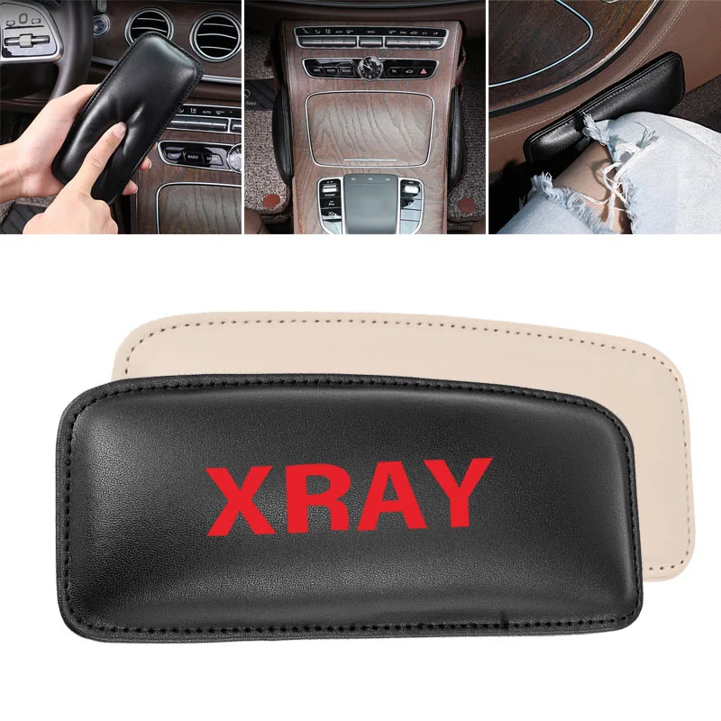 Подушка для поддержки бедра, автомобильный наколенник для Lada Xray, универсальные аксессуары для интерьера, мягкая кожаная подушка для автомобильного сиденья